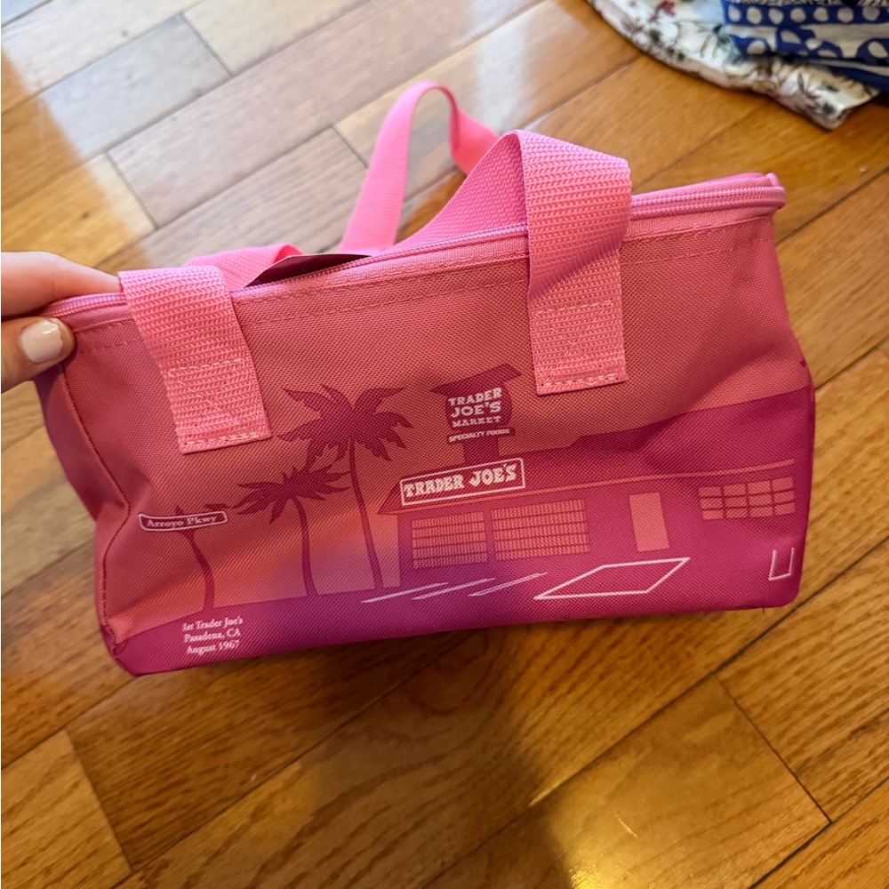 Trader Joe's Pink Insulated Lunch Bag